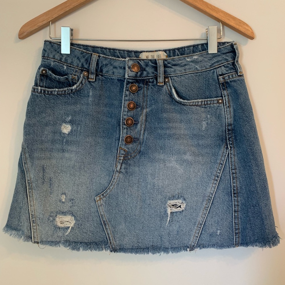 Free People Denim Skirt, Size 28